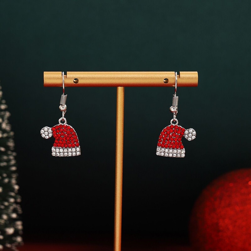 クリスマスイヤリング！ 925 シルバー針スノーフレークファーボールイヤリング女性のためのヨーロッパとアメリカの新しい多用途イヤリング工場卸売|undefined