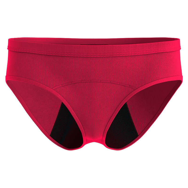 Pantalones fisiológicos femeninos de hilo europeos y americanos transfronterizos, a prueba de fugas, recolección lateral, ropa interior menstrual, calzoncillos fisiológicos de gran flujo al por mayor