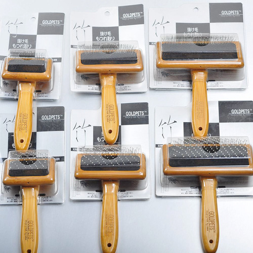 Goldpets Pet Dog Comb Teddy Golden Shepherd Hair Removal Comb Bamboo Wood Air Cushion Needle Comb Dog Supplies