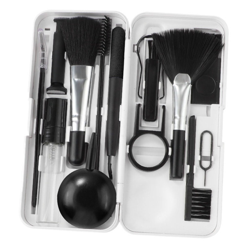Kit de Limpieza para Auriculares Q10, Herramienta de Limpieza para Pantallas de Portátiles y Teléfonos, Kit de Limpieza Profunda para Teclados, Computadoras y Tabletas