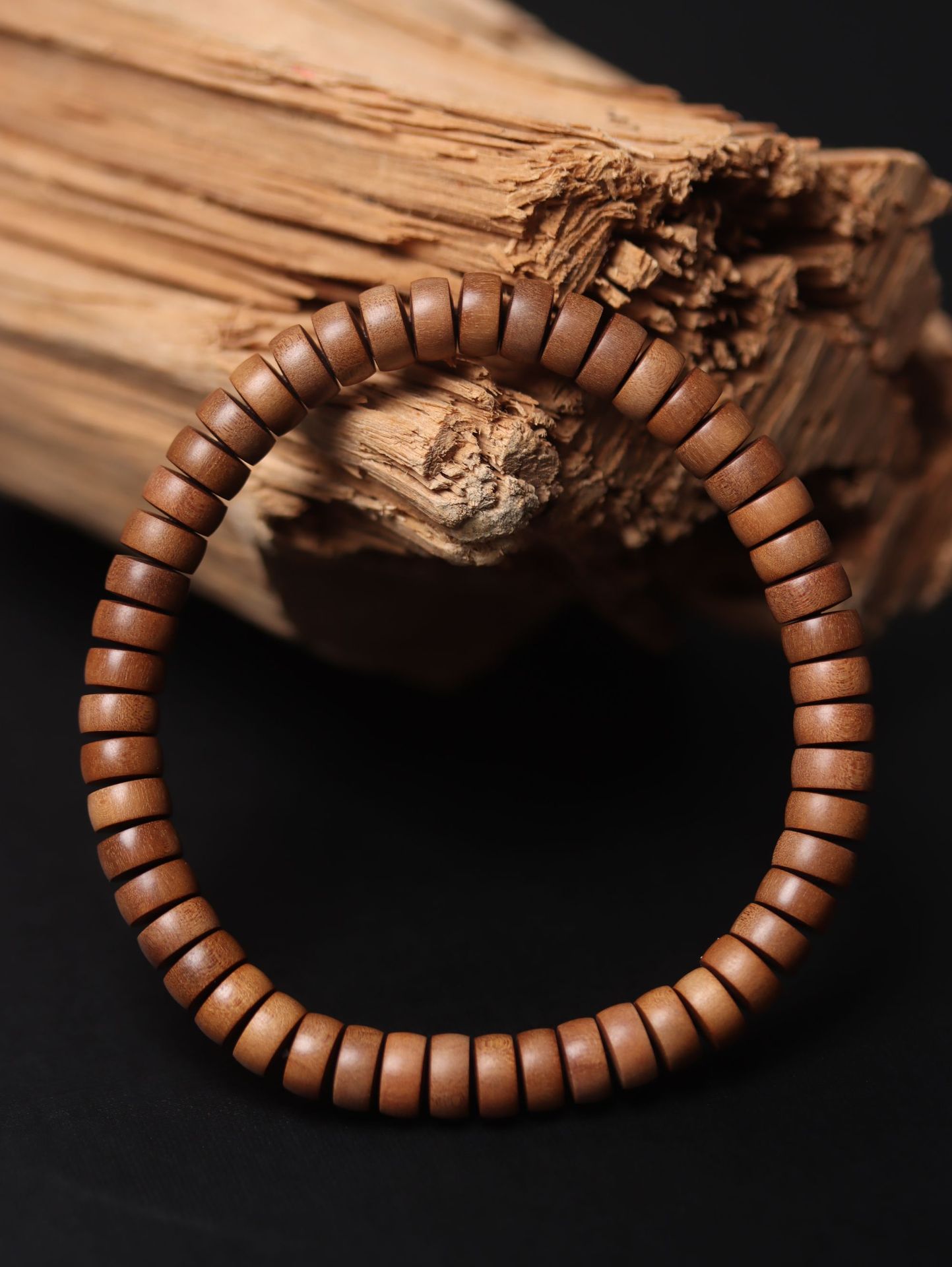 Indian Laoshan Sandalwood/Pill Beads 6.3*3.3