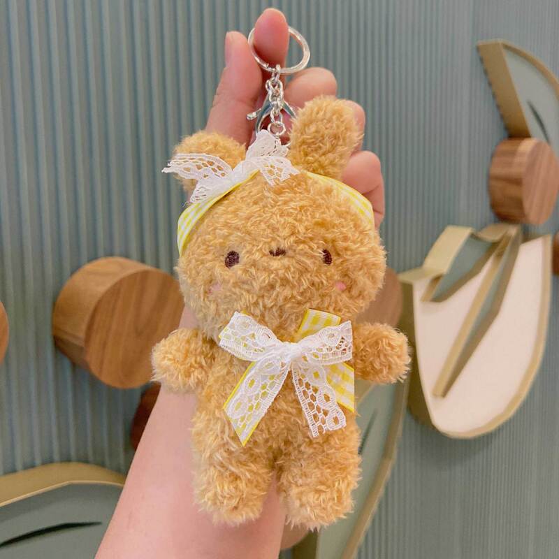 かわいいウサギの公の子のカバンのペンダントのカップルの人形のキーホルダーのかばんの掛け飾りのぬいぐるみのキーホルダー|undefined
