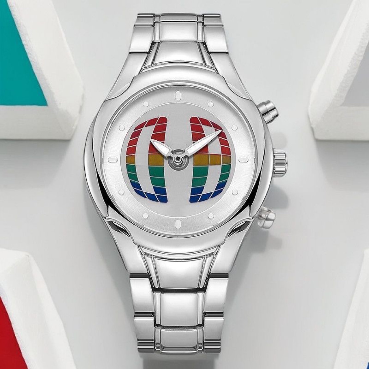 Millennium Retro Non-Mechanical Y2K Digital Display Dual Display Men's Watch Niche Ins Trend Brand Original Quartz Watch