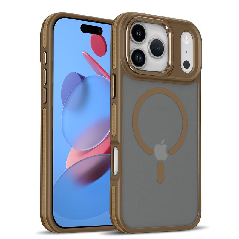 适用iPhone17PROMAX手机壳肤感磁吸苹果17PRO磨砂气垫防摔保护套|undefined