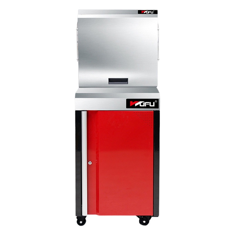 Banco de limpieza para pistolas de pulverización Five-Fortune para la protección ambiental y el reciclaje de líquidos residuales y gases de escape, banco para pistolas de pulverización de pintura para la protección ambiental y el ahorro de energía.