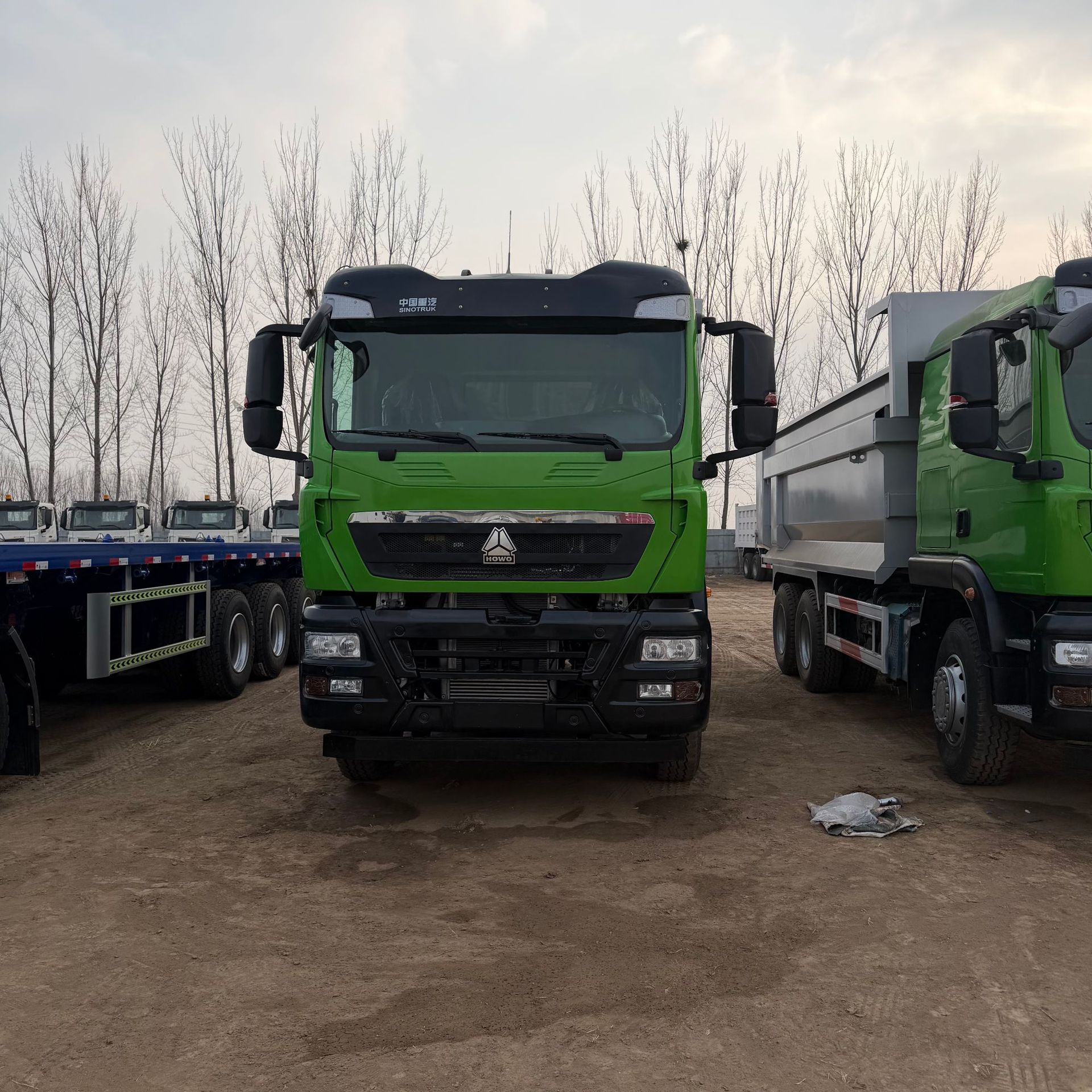 Howo 440 Horsepower Howo Shandeka Tx Rear Eight-Wheel 6X4 Engineering Dump Truck Construction Waste Rear-Dump Dump Truck