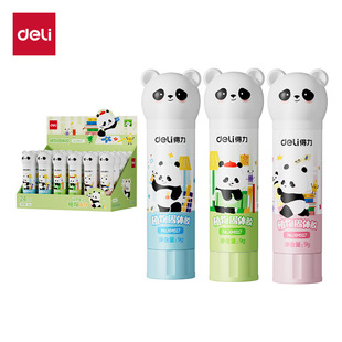 Deli Xm517 Panda Plant Solid Glue Pvp Children's Glue Stick High Viscosity Student Safe Handmade Glue Stick