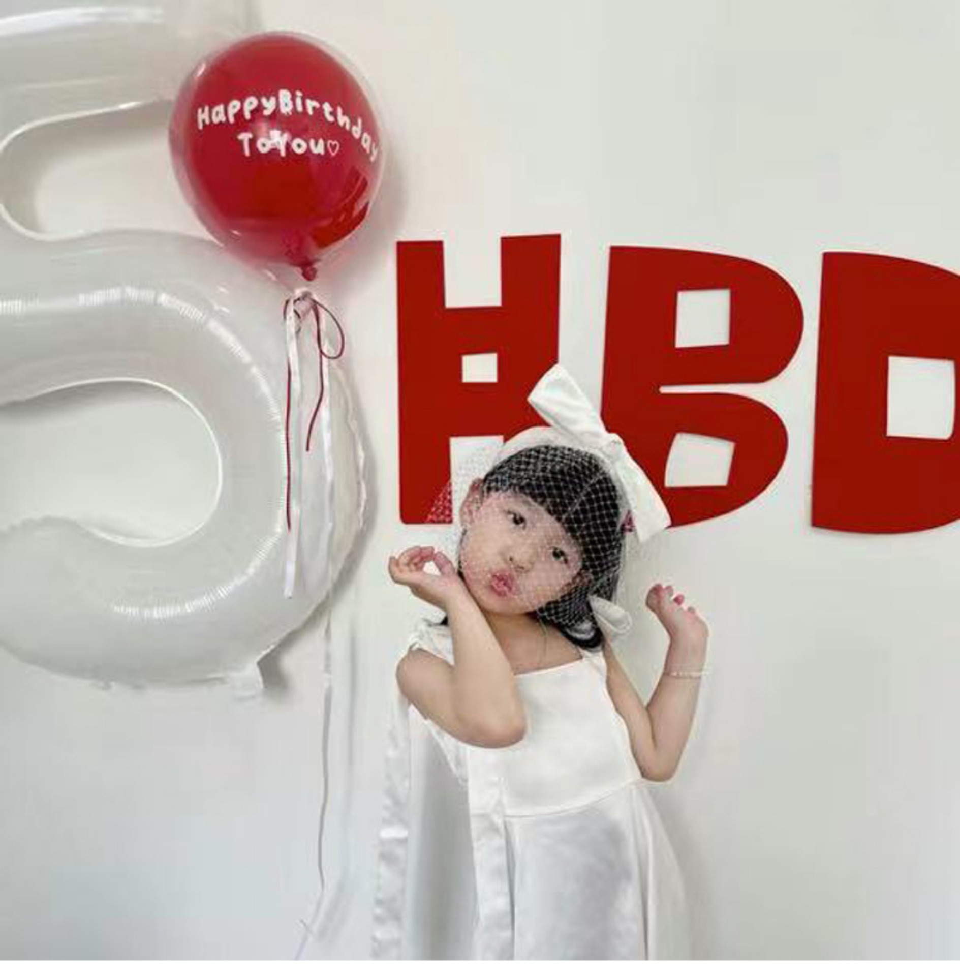 Birthday Decoration Set Red Felt Backdrop For Childrens Party_voghion.com