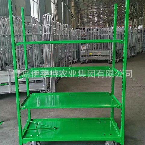 厂家直销基地周转车，商场展示架，蔬菜花卉育苗带脚轮周转车