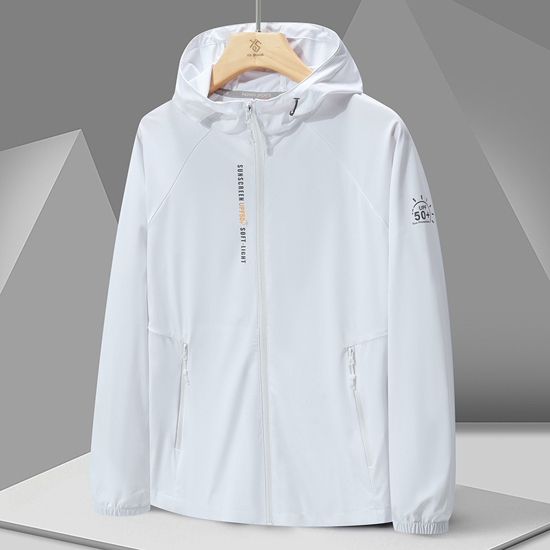 Summer sun protection clothing for men and women, UV protection outerwear, thin jacket for fishing
