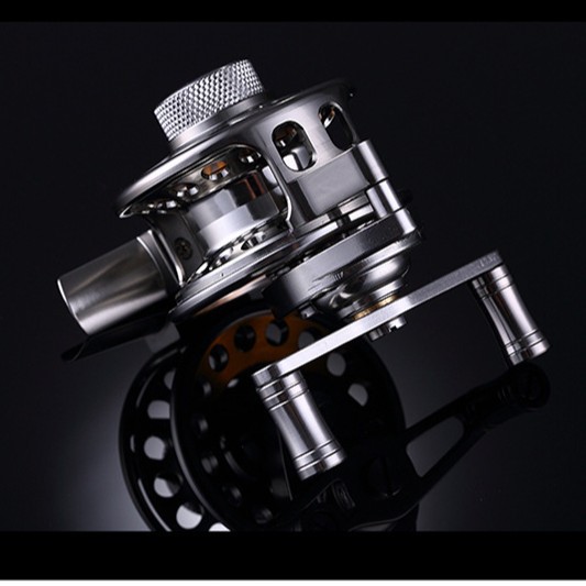 Rueda delantera Kingshark SK con descarga de todo el metal anti-agua de mar rueda delantera rueda de relación de velocidad múltiple rueda 2,2: 1 rueda de balsa