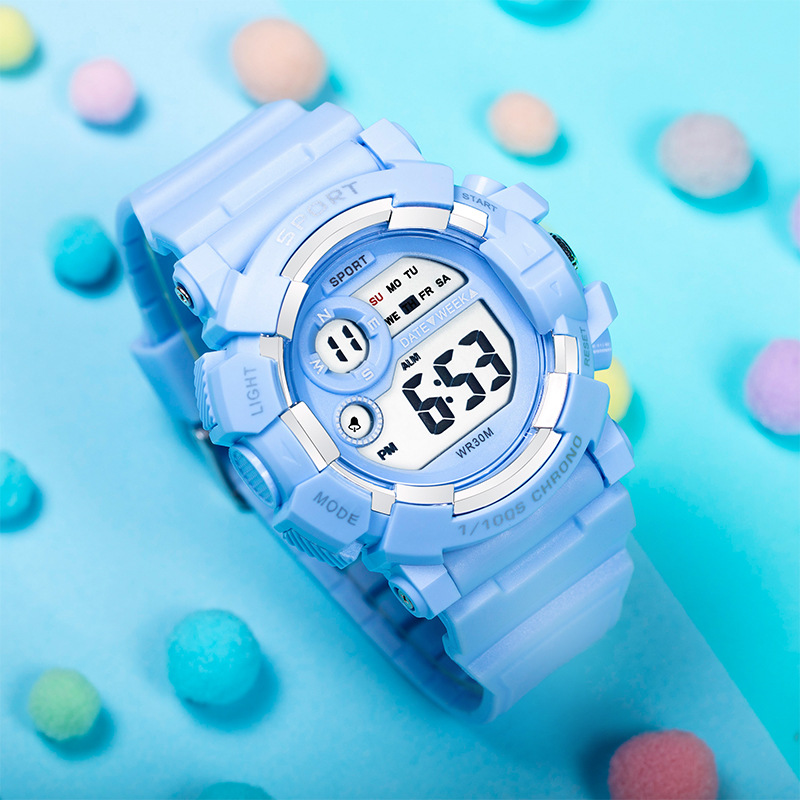 Nuevo reloj para estudiantes, reloj despertador simple, cronómetro, luminoso, deportivo, versión coreana, reloj electrónico, reloj electrónico de moda