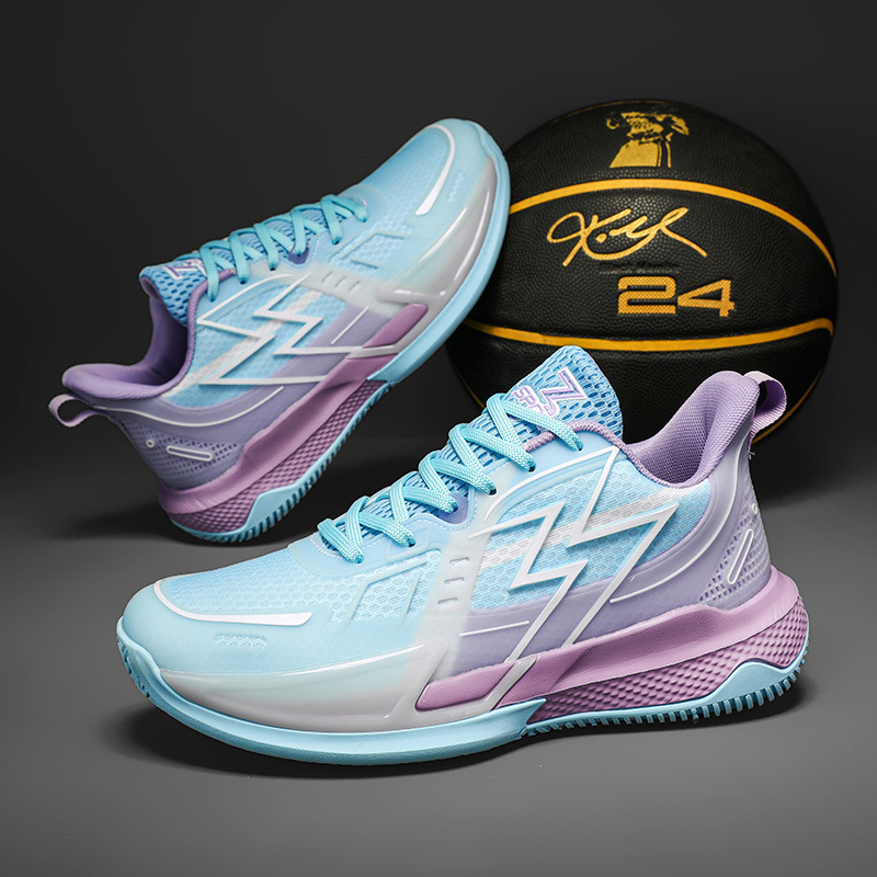 Cross-Border Pair of New Training Basketball Shoes for Couples, Practical Sneakers, Sports Shoes for Middle School Students, Competition Sneakers