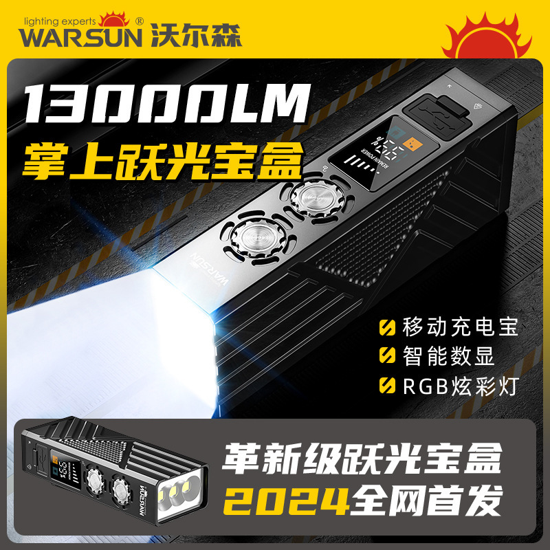 Wallson X809 Pro Strong Light Long-Range Charging Ultra-Bright Emergency Outdoor Household Durable Led Multi-Function Bright Wallson X809 Pro Strong Light Long-Range Charging Ultra-Bright Emergency Outdoor Household Durable Led Multi-Function Bright