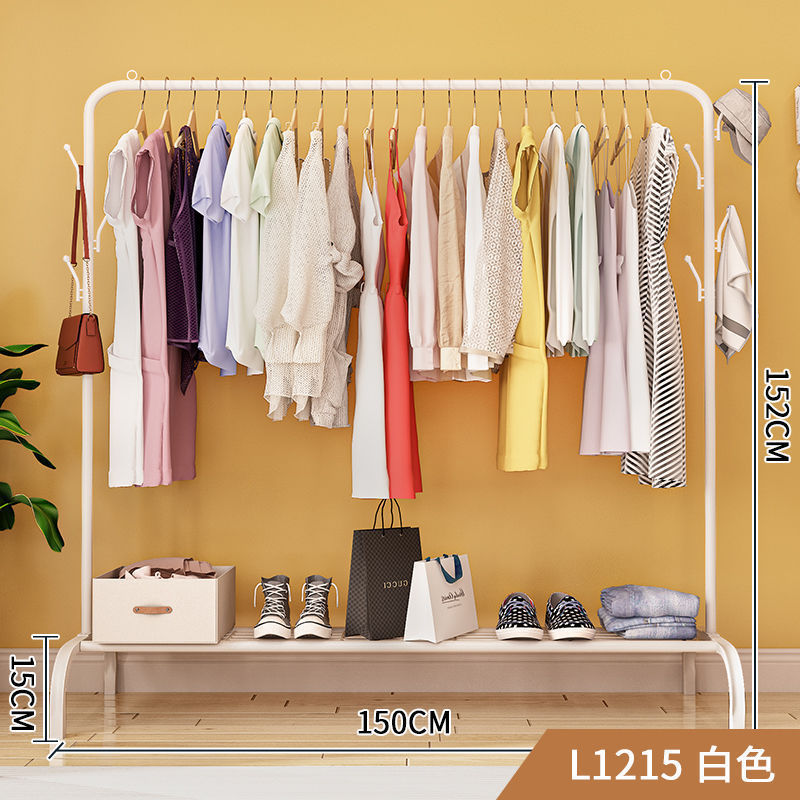 [확장 단일 수납층] 길이 120CM 흰색