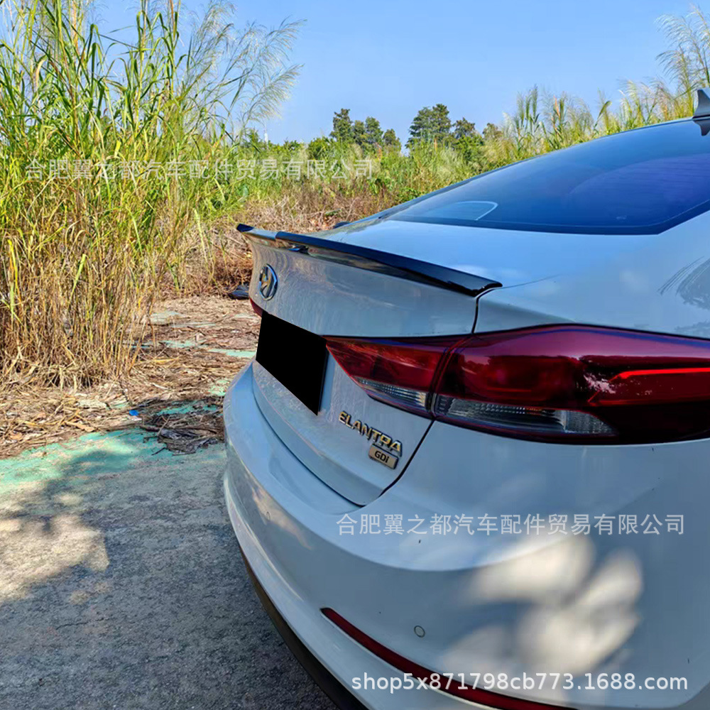 Suitable for 2016-2022 Hyundai Elantra M4 Model Blade-Style Rear Spoiler Modification Without Drilling