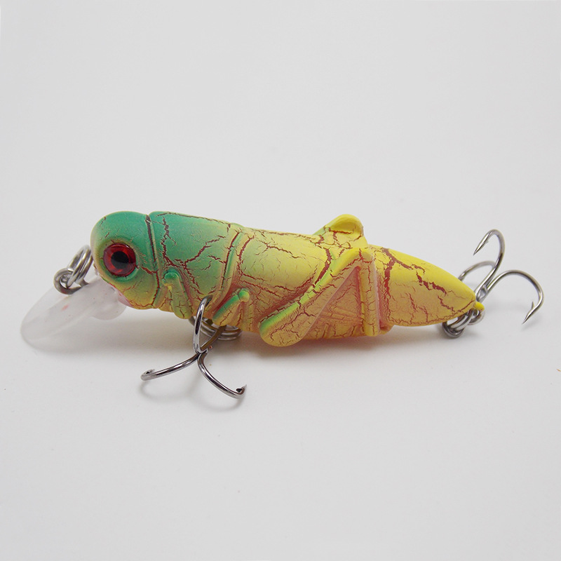 Fishing Lure Baits Artificial Grasshopper Insects Fishing Crankbaits Hooks Baits Tackle Sea Fishing Lures Locust Flying Jig Wobbler Lure