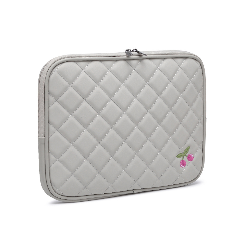 Cross-Border Best-Selling Cherry Embroidered iPad Sleeve Bag, Universal for 11/ 13inch Inch, Shockproof and Scratch-Resistant Laptop Bag