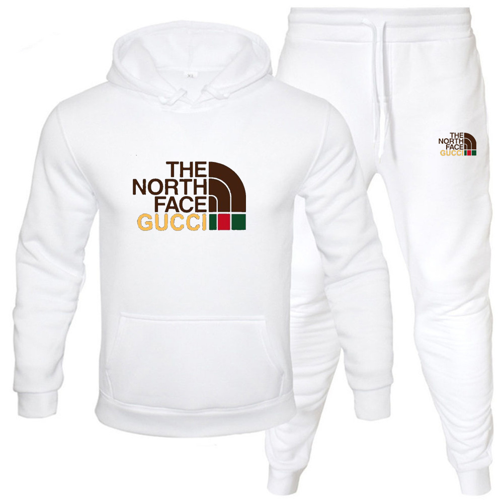 Venta caliente transfronteriza hombres otoño e invierno sudadera con capucha traje de suéter más terciopelo cálido traje casual suéter deportivo al por mayor
