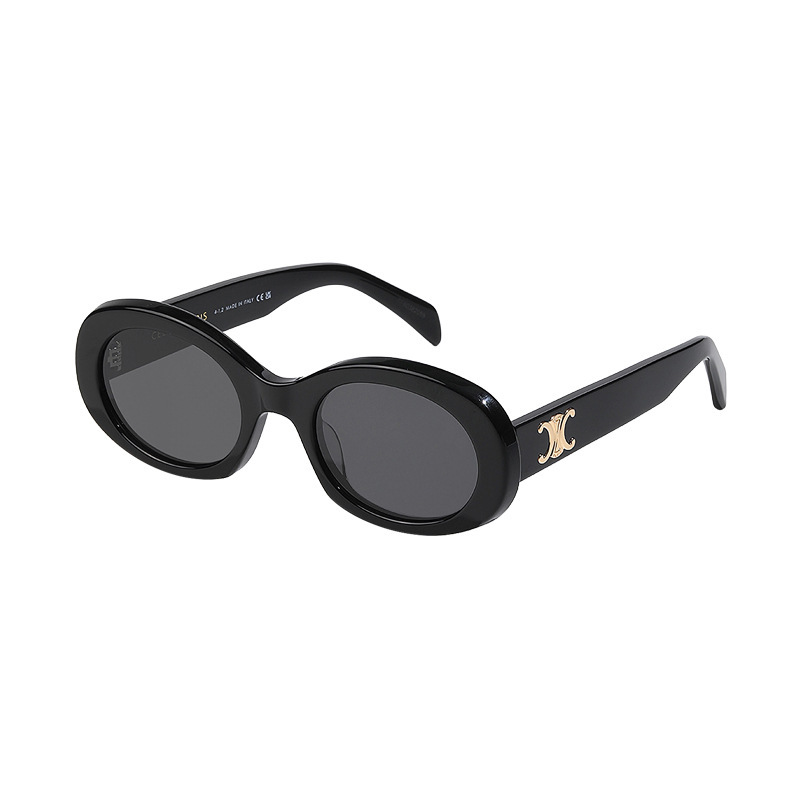 凱旋門レトロキャットアイブラックサングラス女性用 CL401942024 新しいハイエンド抗 UV サングラス|undefined
