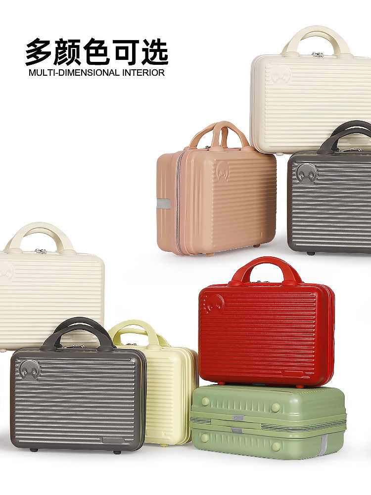 Fábrica directa de 14 pulgadas caja de maquillaje con regalo de mano caja de regalo de boda reunión anual caja de embalaje maleta al por mayor