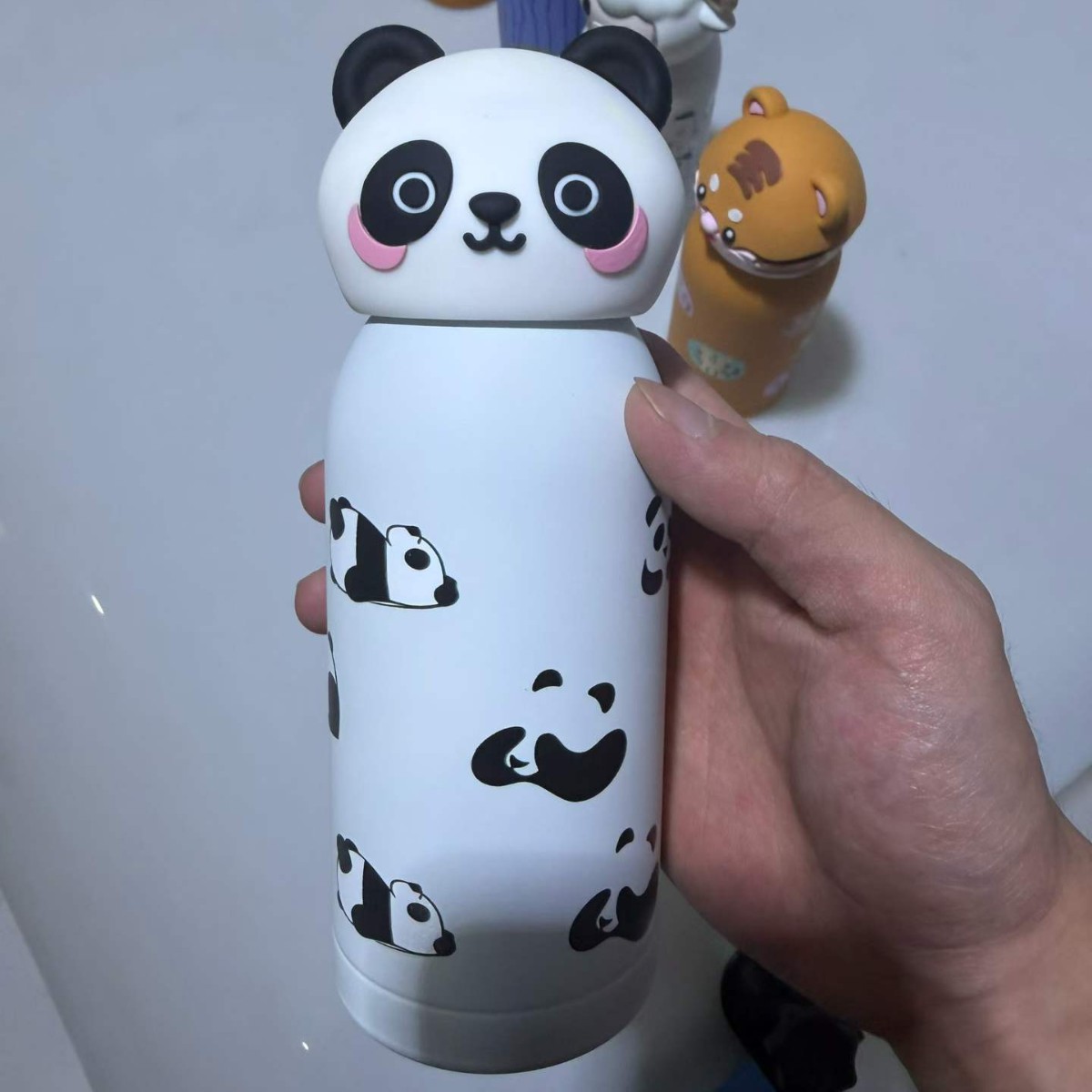 Taza de calor de dibujos animados para animales nueva creativa encantadora taza de agua de acero inoxidable para niños, taza de agua de vaca, oveja, tigre, zodiaco, pequeña taza de agua portátil