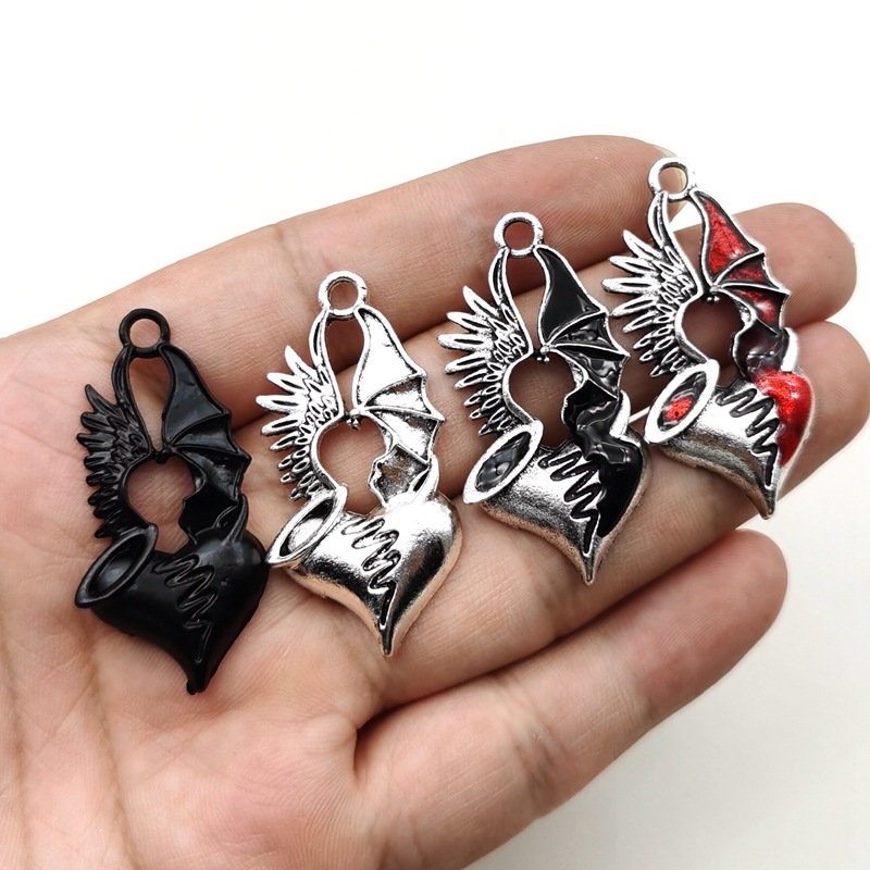 8g Weight Pendant Jewelry Making Type 1 Piece Alloy Color Block Peach Pendant DIY Jewelry Accessories Earrings Necklace