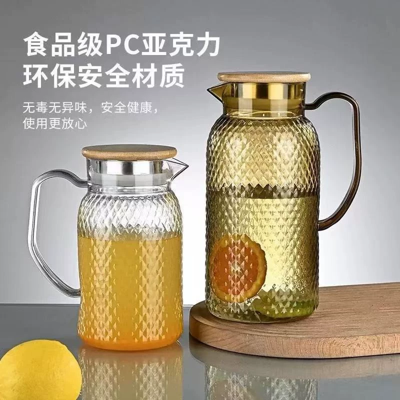 Acrylic teapot for home use, capacious flavored tea, PC-plastic, wholesale