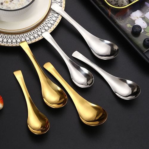 304 stainless steel spoon, Chinese soup spoon, rice spoon, round bottom spoon, Sinan spoon, palace spoon, multi-specification eating spoon