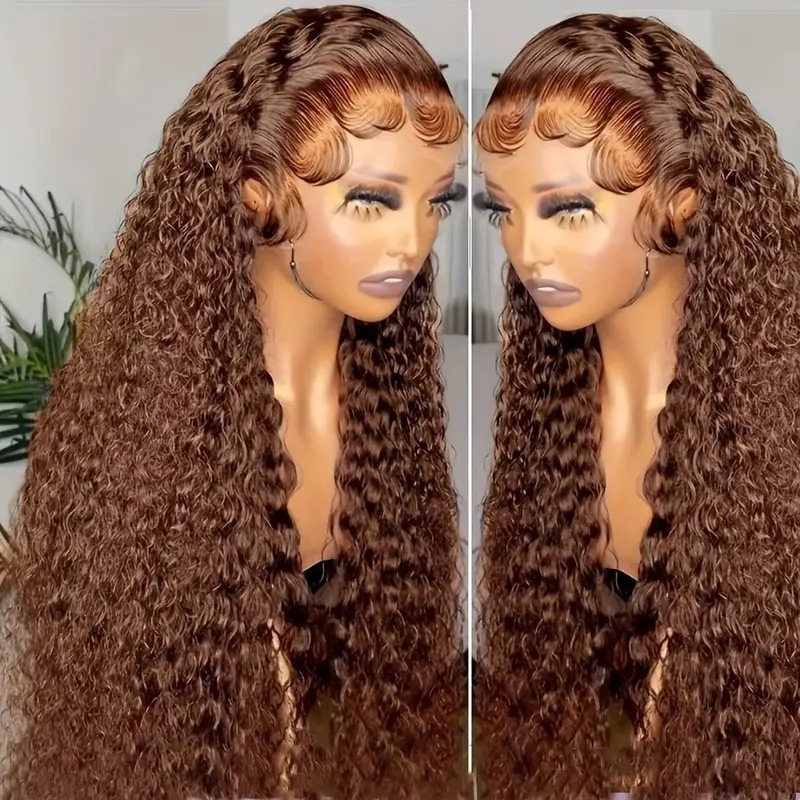 13x6 Deep Wave Lace Front Wigs pelucas de encaje delantera para mujeres pequeñas pelucas de cabello rizado largo