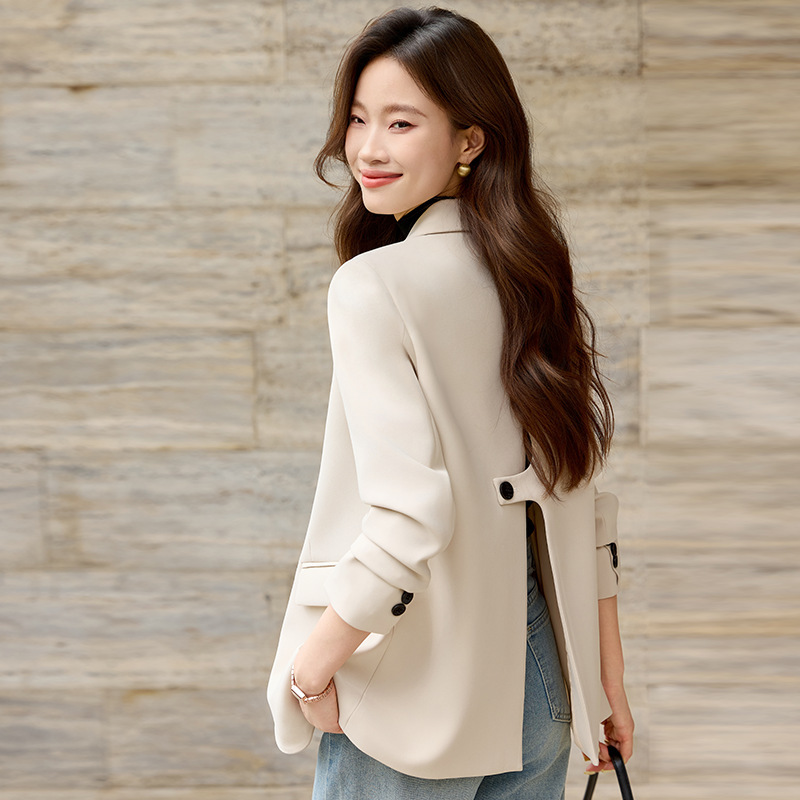 Back Slit Suit Jacket for Women Spring & Fall 2025 New Style High-End Women's Super Nice Commuter Suit Top