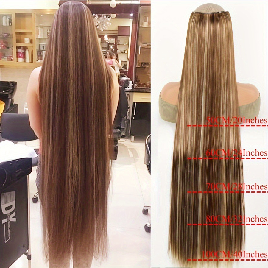 Pelucas europeas y estadounidenses transfronterizas cinco tarjetas extensiones de cabello pelucas de cabello largo recto una pieza de clip extensiones de cabello al por mayor en stock