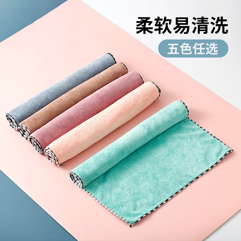 Factory wholesale microfiber towel multi-color beauty salon towel youth style soft absorbent thickened towel