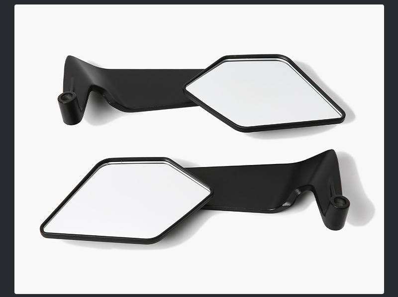 Motorcycle Modified Rearview Mirror with Large Field of View Aluminum Alloy Universal Reflector Suitable for No. 9 Polar Core Electric Vehicle