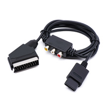 Scart扫把头线RGB视频线适用于PS2 PS1 MD1 MD2 DC N64 NGC游戏机