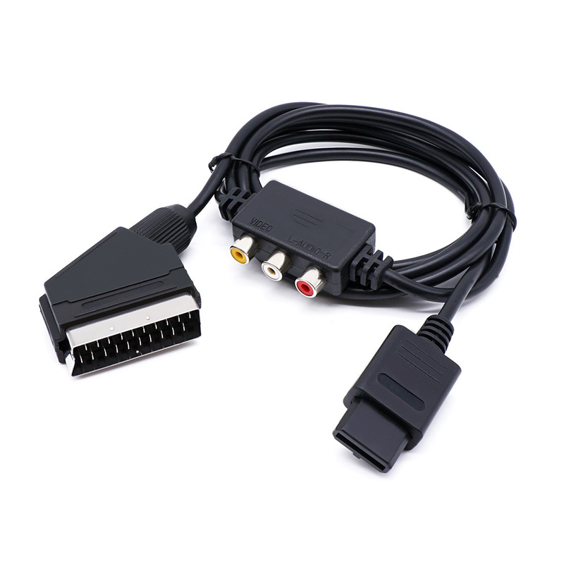 Scart Broom-Head Cable Rgb Video Cable Is Suitable for Ps2 Ps1 Md1 Md2 Dc N64 Ngc Game Consoles Scart Broom-Head Cable Rgb Video Cable Is Suitable for Ps2 Ps1 Md1 Md2 Dc N64 Ngc Game Consoles