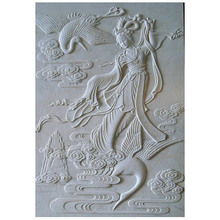 汉白玉石材浮雕精雕细刻古代神话人物浮雕文化墙厂家设计浮雕壁画