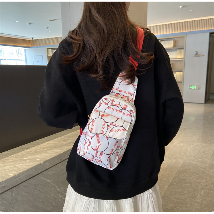 Women's Medium Nylon Ball Streetwear Square Zipper Fanny Pack display picture 20