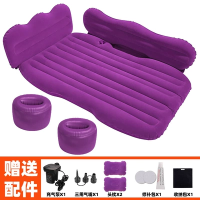 cushion bed wholesale, Vehicle-mounted inflatable bed - mountain-peak-large-side-block-purple