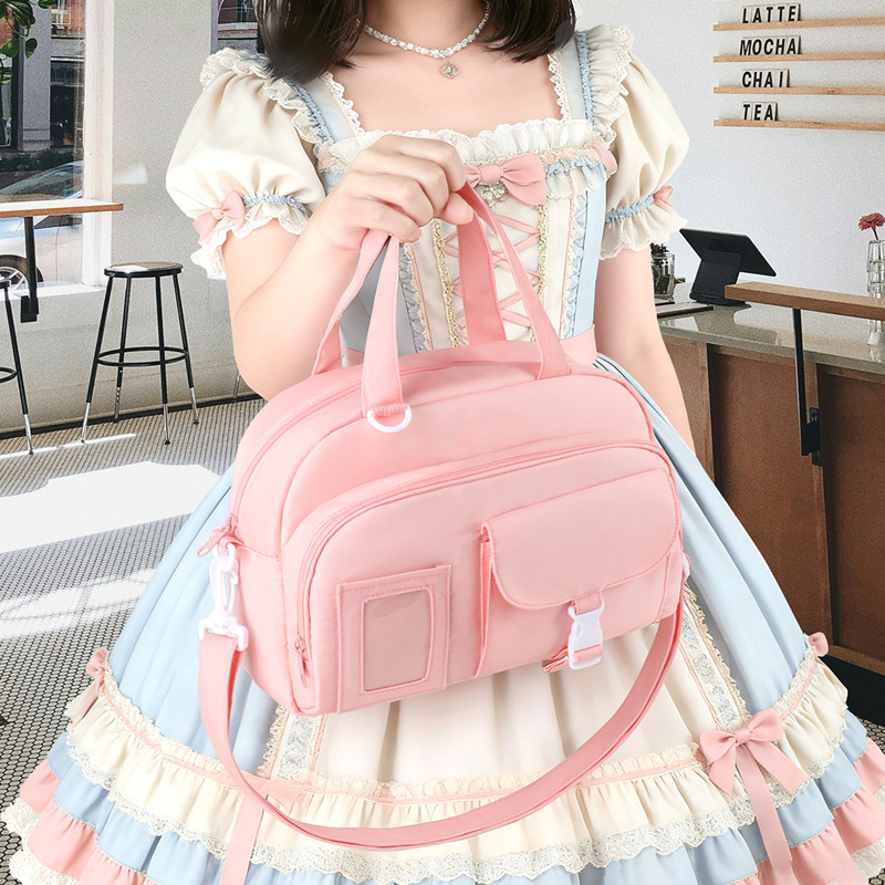 Bolsa de moda japonesa y coreana, bolso de hombro de secundaria secundaria, mochila de gran capacidad, bolso de dulces, bolso de mano.