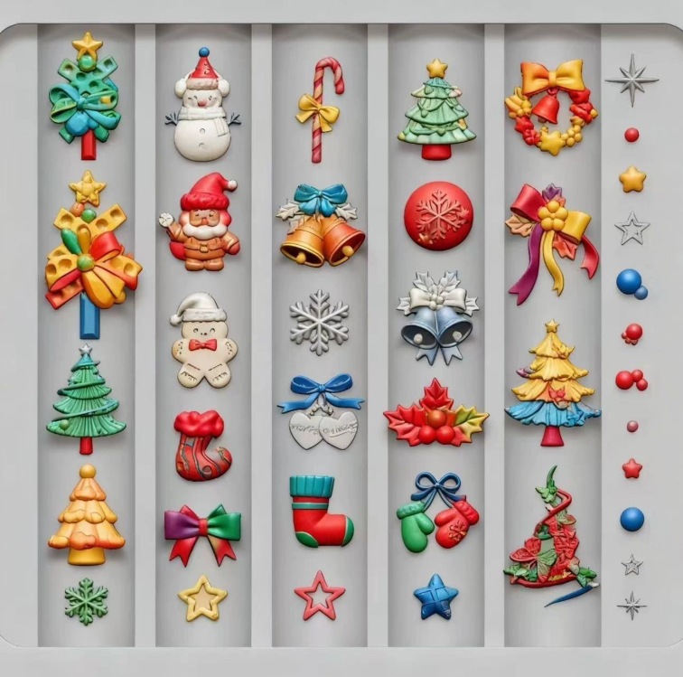 Molde de manicura amor arco en relieve flor ornamentos molde abrasivo alta permeabilidad estereoscópica DIY decoración molde de silicona