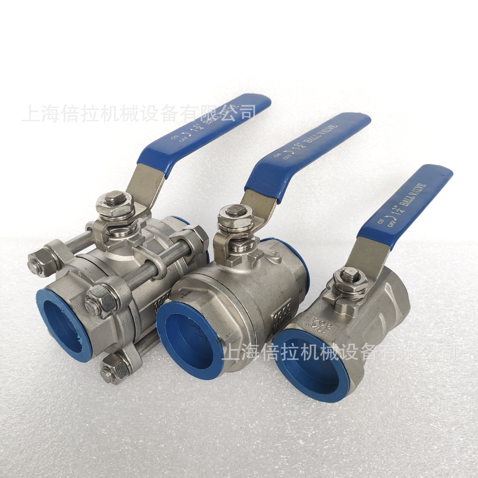 两片式不锈钢全通径丝扣内螺纹球阀 B211 4‘’