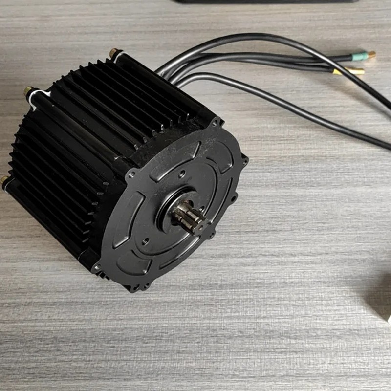 热销版3000W方波无刷直流中置电机花齿出轴可选编码器用于电动车