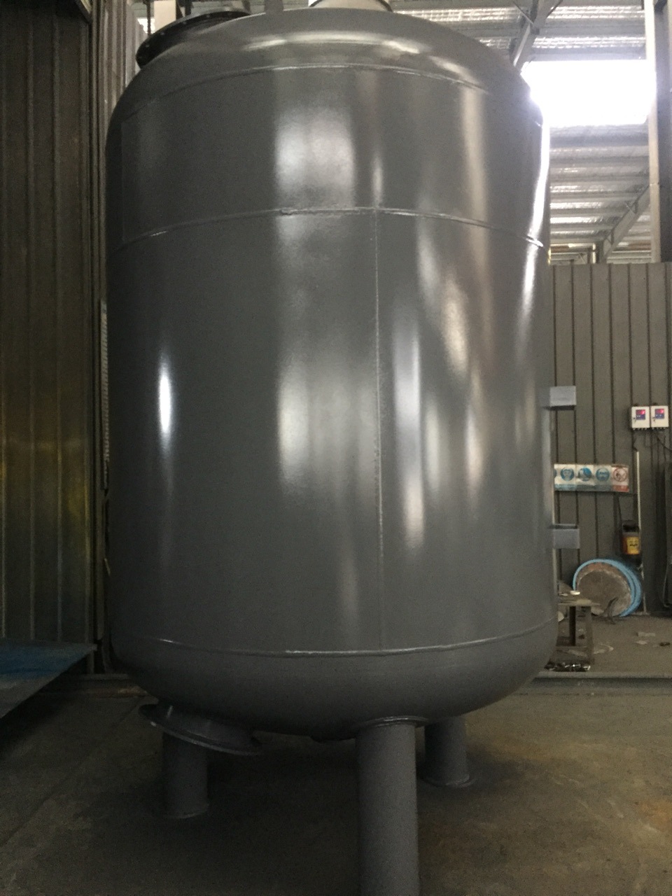 2000*3600mm 30吨每小时 碳钢高温硫化 衬半硬质橡胶过滤器