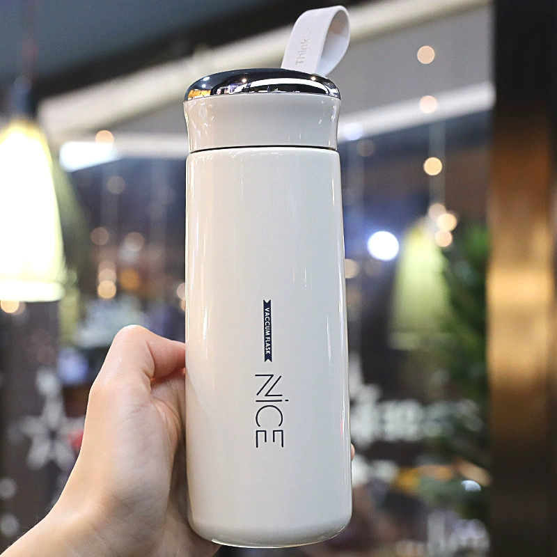 Portable Water Bottle Nice 400 ml, stainless vacuum cup for students — compact, giftable