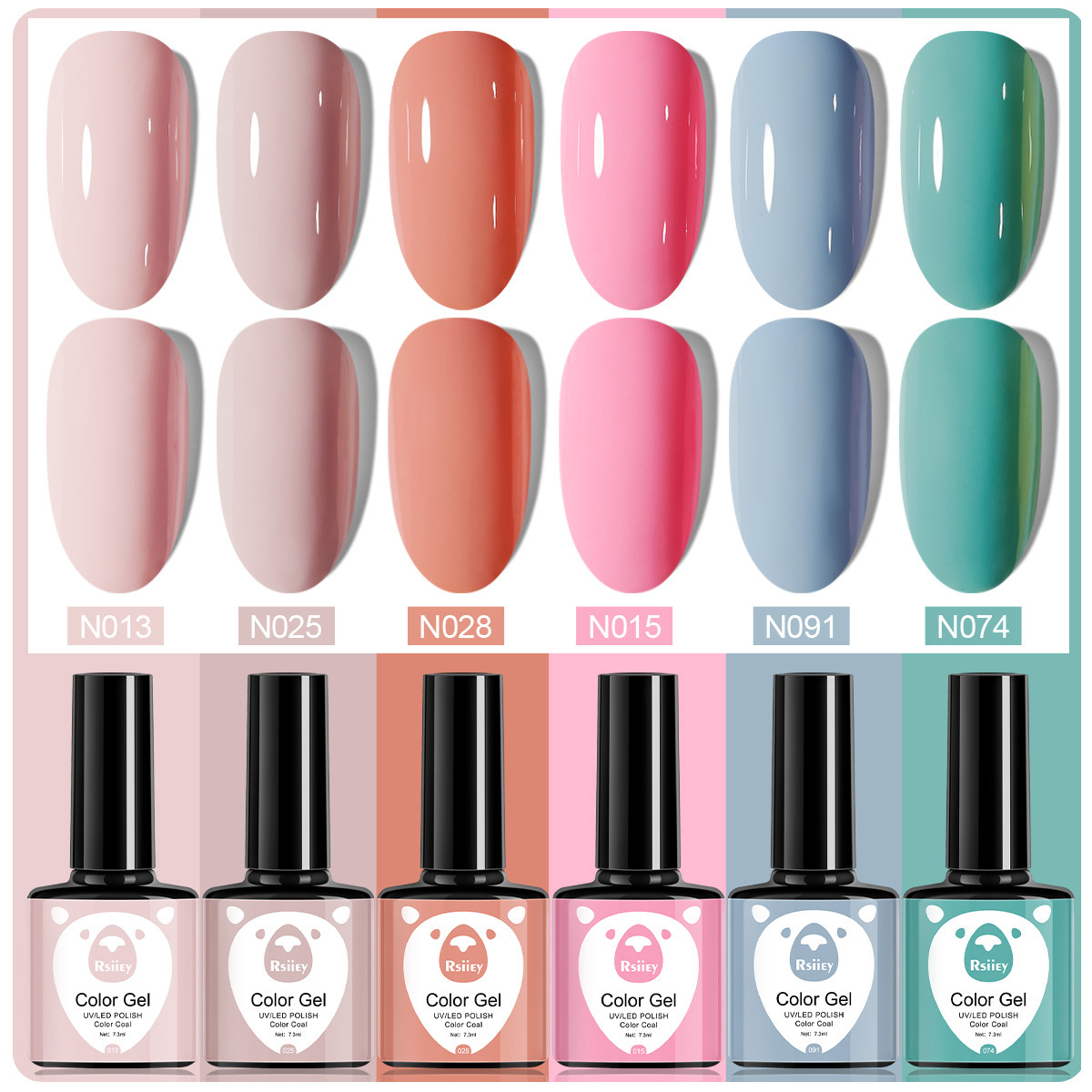 6 colores esmalte de uñas pegamento fototerapia embotellada color popular pintado brillante ojo de gato pegamento UV fototerapia pegamento esmalte de uñas traje de pegamento