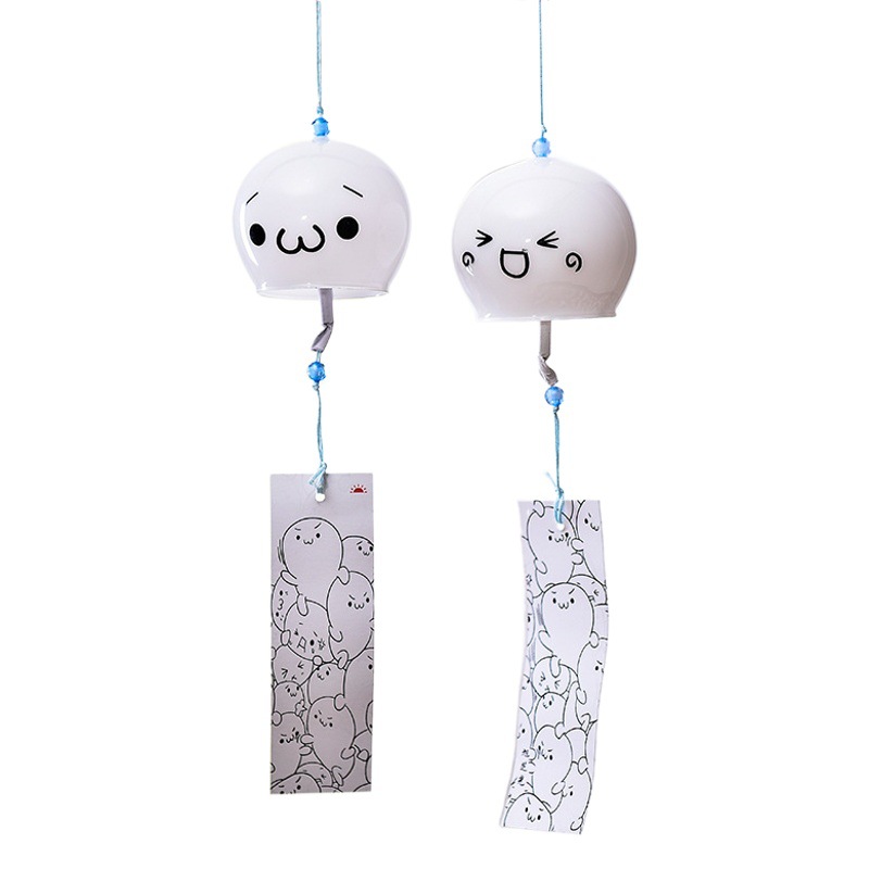 Estilo japonés lindo viento carillones al por mayor hecho a mano vidrio pintado adornos regalo creativo Qixi regalo para niñas y amigos