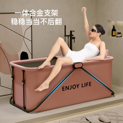 Folding Heated Bath Tub Adult Shower Tub Home Use Sit Bath Basin Full Body Bath Tub Hot Tub Spa Bathing Device