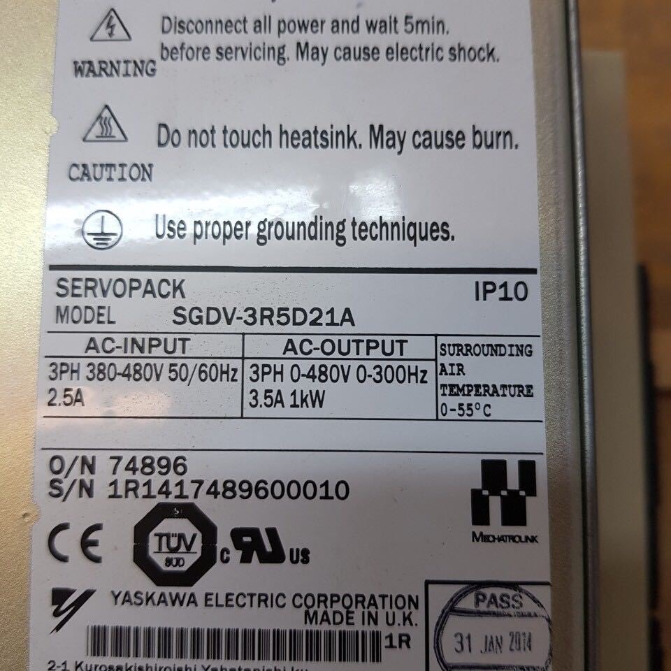 供SGDV-3R5D21A伺服驱动器SGDM-01ADA SGMAH-04AAF41 SGDS-15A12A