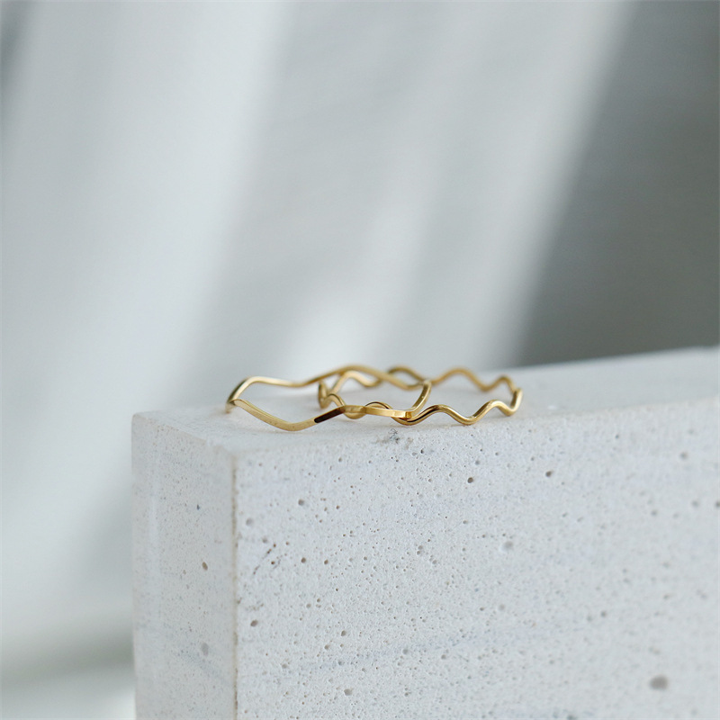 Stainless Steel Material Lady Simple Style Commute Geometric Stainless Steel Rings